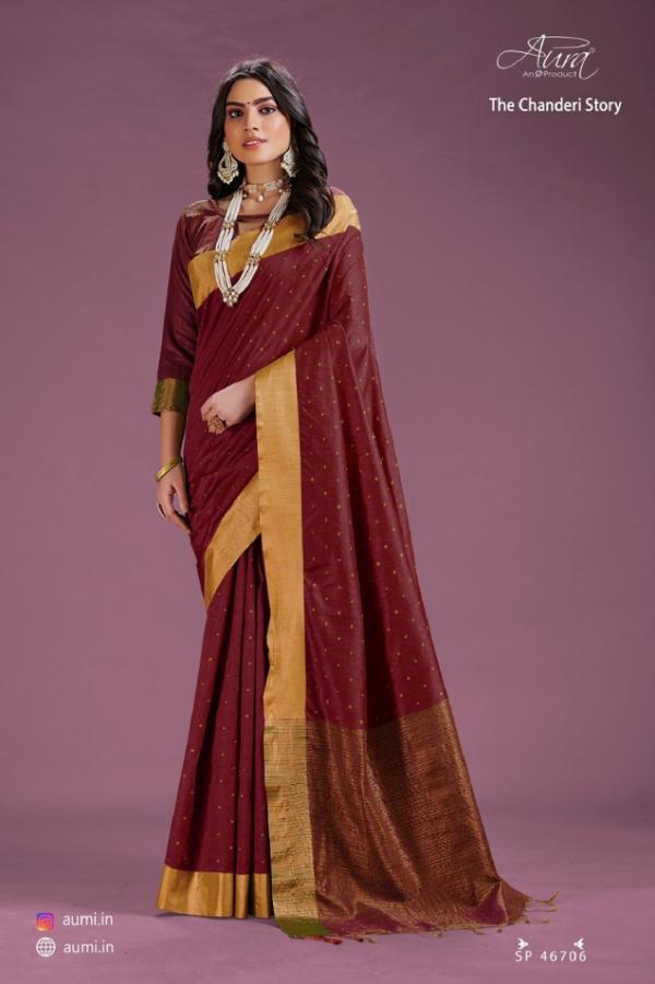 Aura The Chanderi Story Designer Cotton Silk Saree Collection